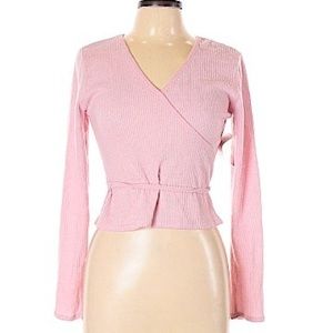 Baby Pink Crossover Long Sleeve